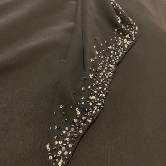 Alfred Angelo long strapless evening gown. Sweetheart neckline w/ rhinestones. - Picture 2 of 7